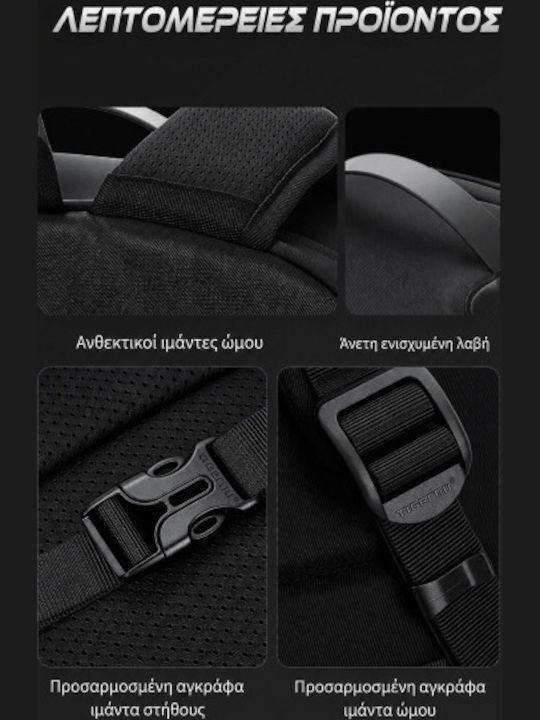 Tigernu Waterproof Laptop Backpack for 15.6" Laptop in Black Colour T-B91086A