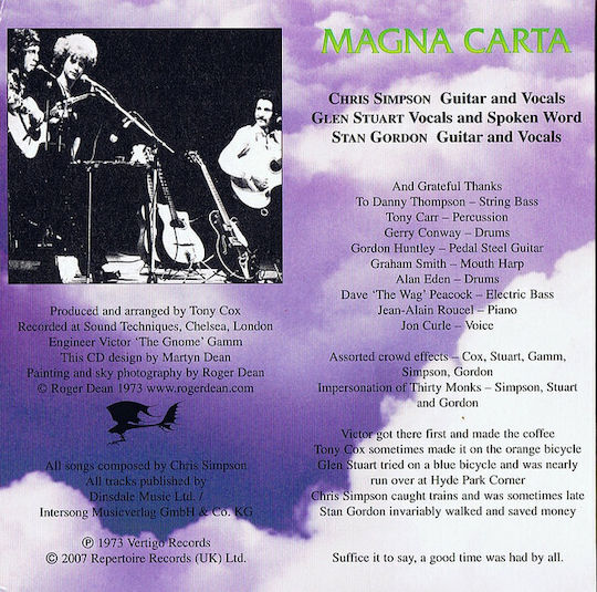 Magna Carta Lord Ages Cd