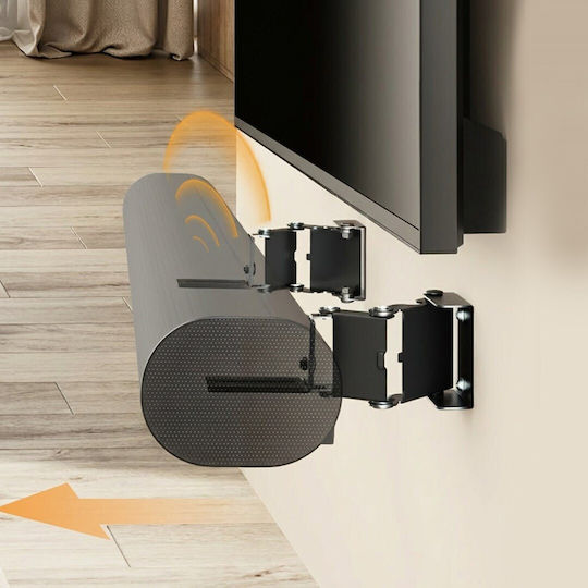 Ergo Office Wall Speaker Stand (1 Piece) in Black Color