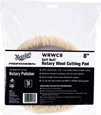 Meguiar's Мека вълнена полираща гъба Soft Buff Rotary Wool Cutting Pad 203 мм