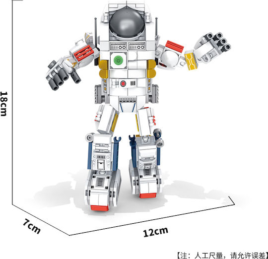 Panlos Cuburi de Construcții 633081 Astronaut 12 1 6+ Ani 556 Piese