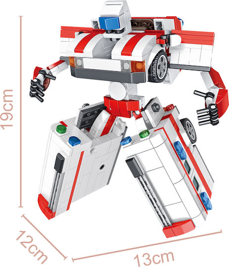 Panlos Cuburi de Construcții 659013 Robot Vehicul de Salvare 2 Forme 6+ Ani 562 Buc