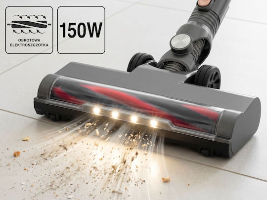 Eldom OB210 Акумулаторна Вертикална Прахосмукачка 22.2V Сребриста