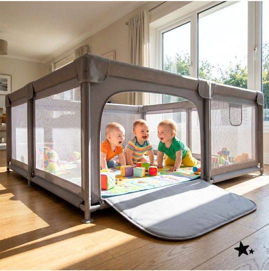 MalPlay Playpen Grey 180x150cm