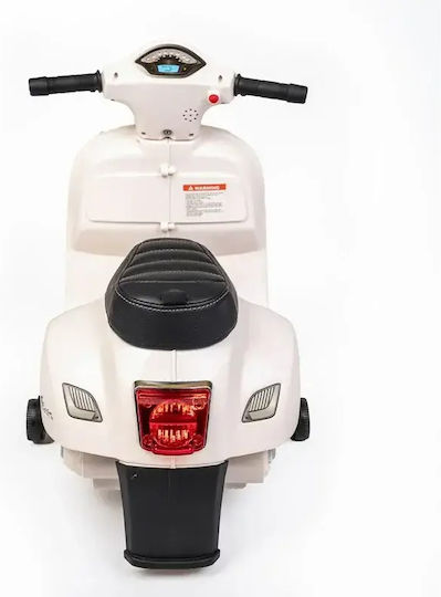 Παιδική Vespa Ηλεκτροκίνητη 6 Volt Λευκή για 3+ ετών