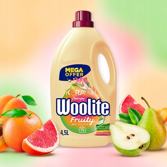 Woolite Colors Keratin Liquid Detergent for Colored Clothes 4.5lt (75 Measures)