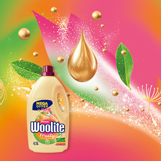 Woolite Colors Keratin Liquid Detergent for Colored Clothes 4.5lt (75 Measures)