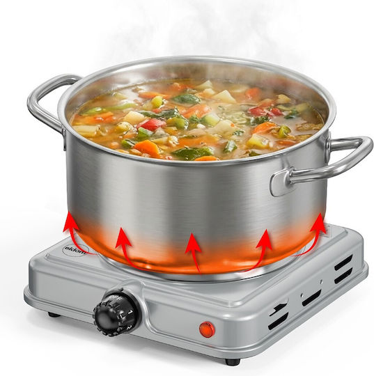 Eldom Countertop Burner Enamel Single Inox