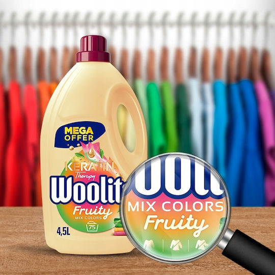 Woolite Colors Keratin Liquid Detergent for Colored Clothes 4.5lt (75 Measures)