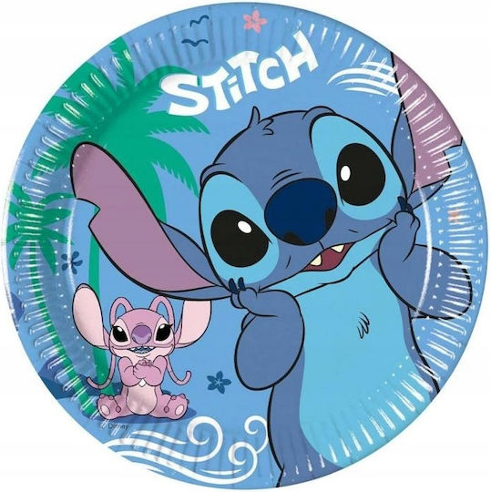 Procos Stitch & Angel Set Lilo Stitch Feen Geburtstag Teller Becher Servietten