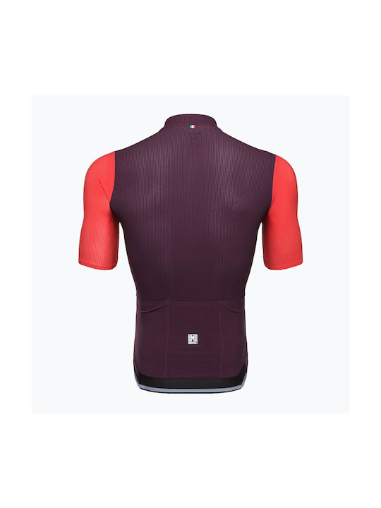 Santini Tricou De Ciclism Cu Mâneci Scurte Pentru Bărbați Roșu Drum