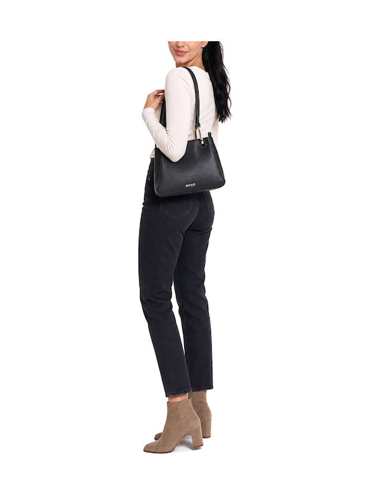 Orin 2.0 Leder Damen Handtasche Tote Handgelenk Schwarz
