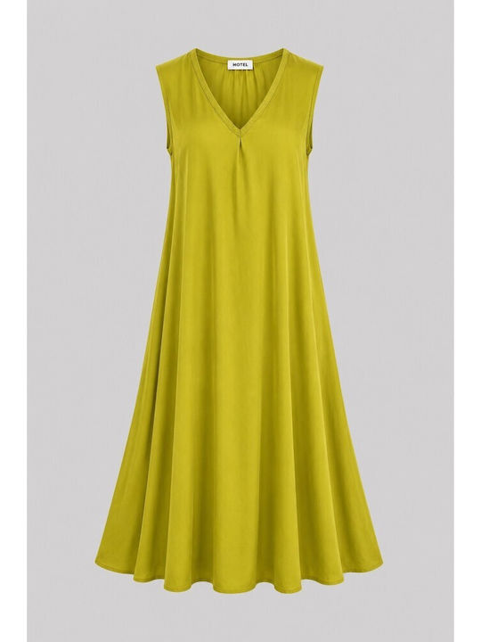 Sommer Maxi T-Shirt Kleid Lime