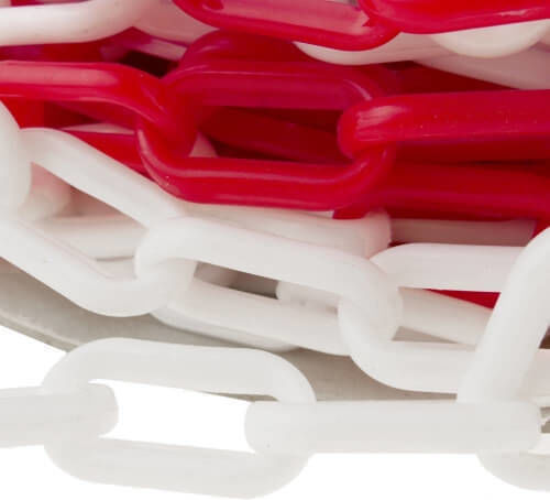Pasco Traffic Signage Chain from Plastic in White Colour 25m