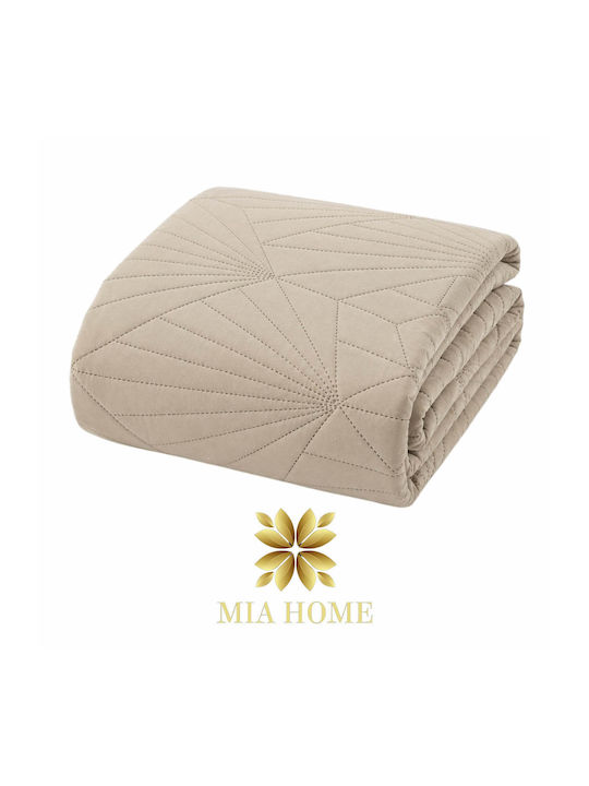 Mia Home Double Coverlet Beige 220x240cm