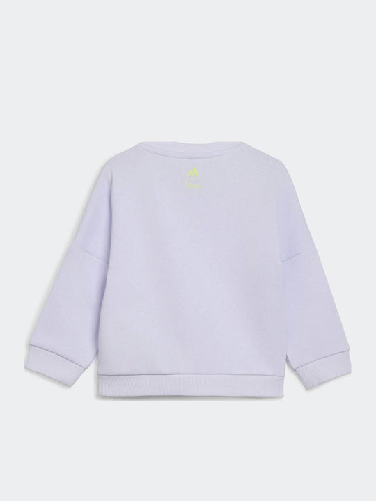 Kids Sweatpants Set Purple / Semi Frozen Lemon