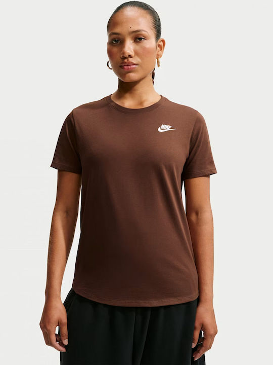 Nsw Club Damen Sommer Leinen Kurzärmeliges Weiß Crop Top
