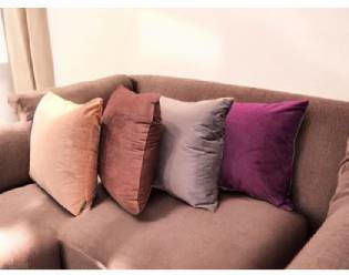 Mia Home Калъф За Възглавница От Кадифе Бордо 45x45см