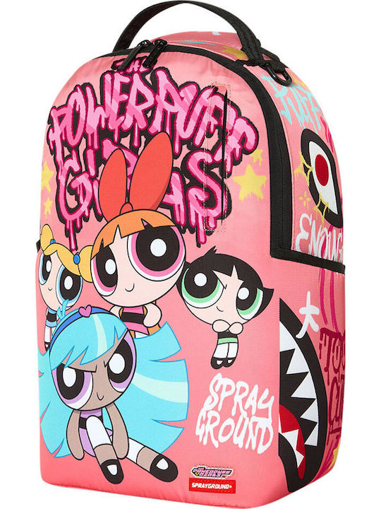 Sprayground Powerpuff Girls Stylin School Backpack Junior High-High School with Water Bottle Holder Multicolour 29 x 15 x 46cm