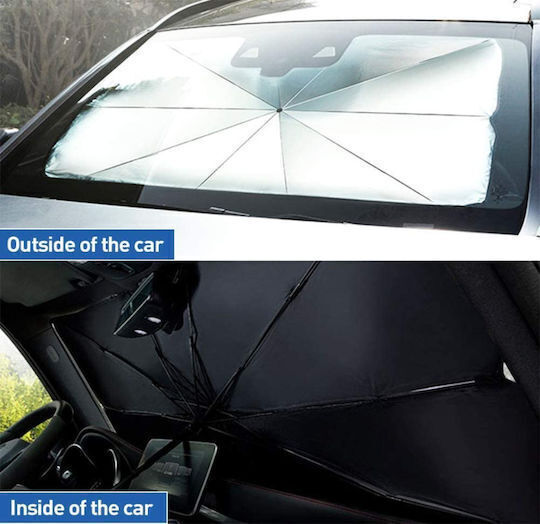 Huaxin Internal Car Windshield Sunshade Umbrella 140x78cm