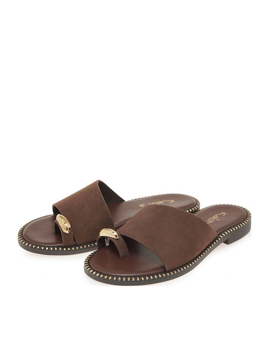 Sandale Casual Damă Din Piele Maro