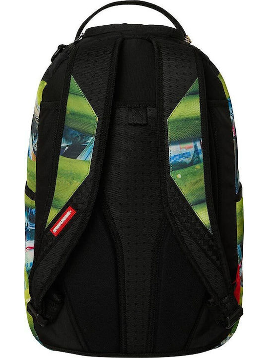 Sprayground Snake Eyes Ученическа раница Зелена с Джоб за бутилка