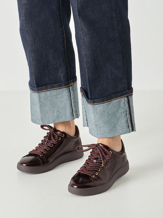 Women's Sneakers Burgundy Pat