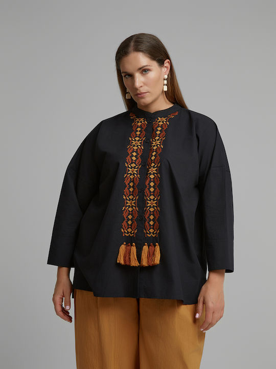 Long Sleeve Women's Shirt Black 8644.3067.NETTO