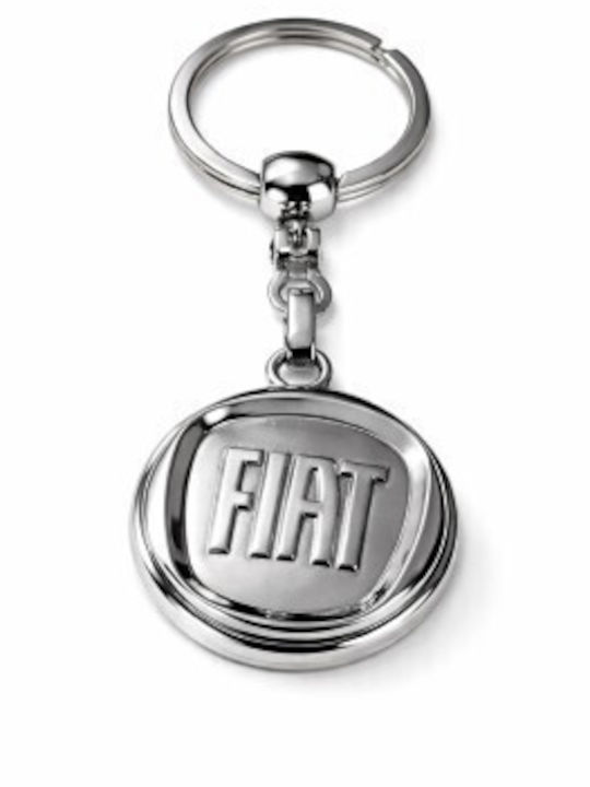 Premium Chrome Keychain Dedicated To Fiat