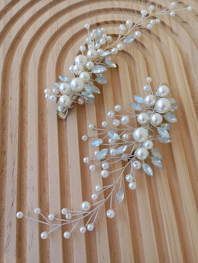 Set Accesorii De Păr Handmade Cu Perle