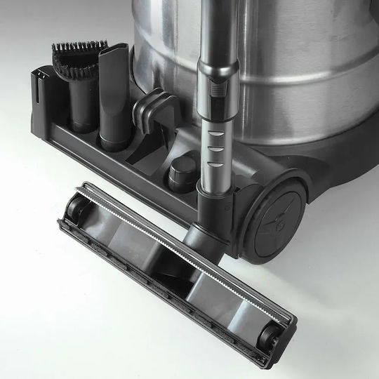 Eurom Aspirator Umed-Uscat 1400W cu Recipient Inoxidabil 20lt Portocaliu