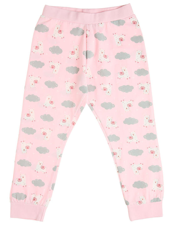 Alouette Kinder-Nachtwäsche Winter Baumwoll Rosa