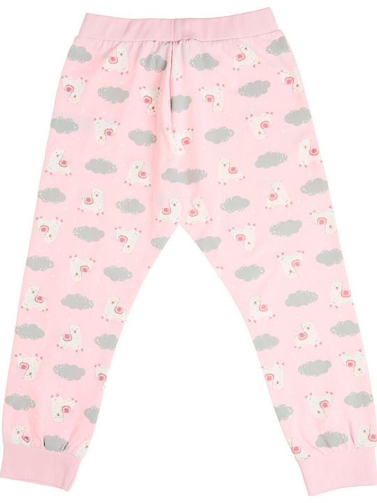 Alouette Kinder-Nachtwäsche Winter Baumwoll Rosa
