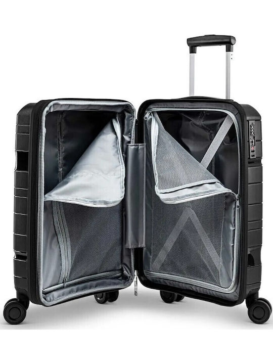 Ciak Roncato Cabin Hard Travel Suitcase Black Height 55cm