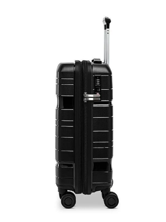 Ciak Roncato Cabin Hard Travel Suitcase Black Height 55cm