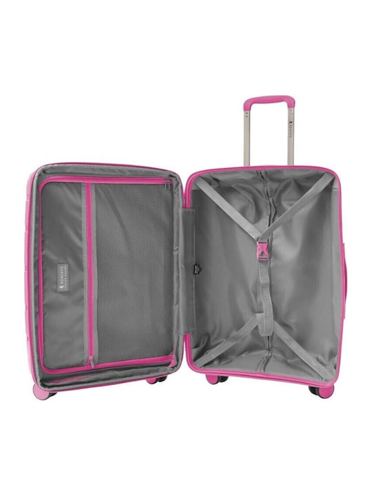 Ciak Roncato Medium Hard Fuchsia Travel Suitcase Height 66cm