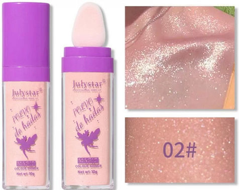 Face & Body Glitzer Textmarker Puder Rosa