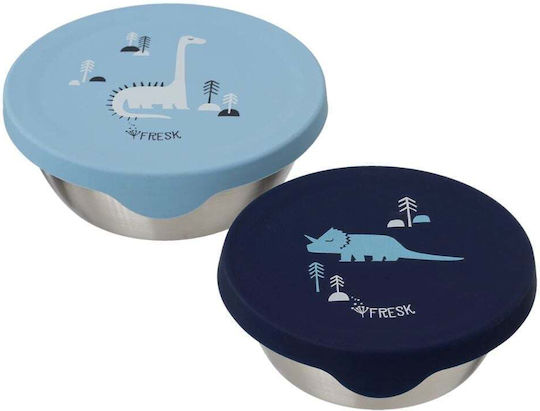 Fresk Kids' Silicone Dinner Set Dinosaurs