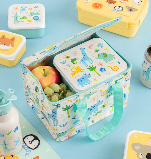 A Little Lovely Company Plastic Kids' Dinner Set 0.45lt Thermal Transparent