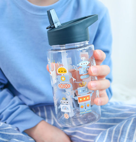 A Little Lovely Company Plastic Kids' Dinner Set 0.45lt Thermal Transparent