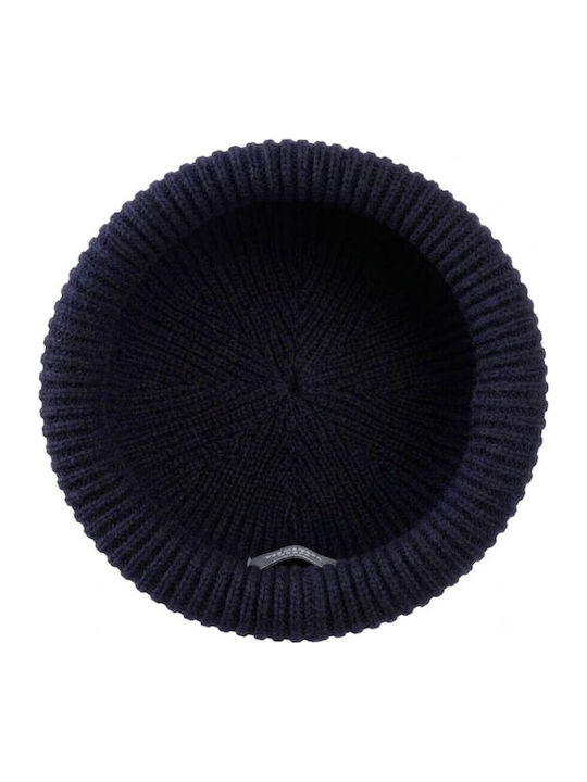 862 Storm Ribbed Beanie Cap Navy Blue