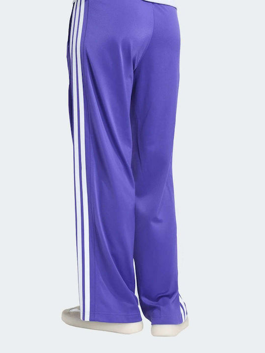 Pantaloni Dama Cu Talie Înaltă În Croială Regular Cu Dungi Albaștri