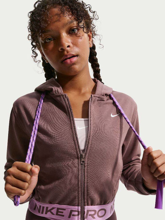 Dri-FIT Full-Zip Women's Hoodie Sweatshirt Purple