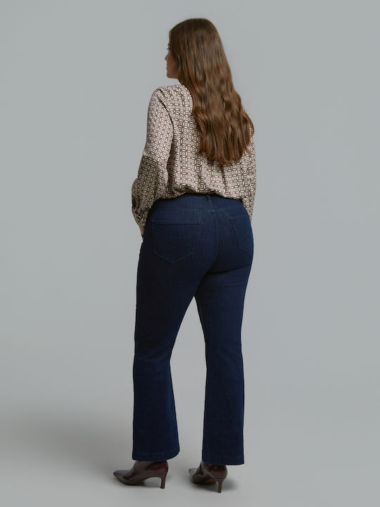 Дамски дънков панталон с Bootcut кройка 8602.2000.Н-denim