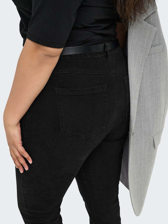 Ψηλόμεsă Pantaloni Jean Dama Cu Talie Înaltă Skinny Negru