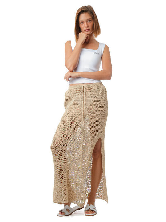 Silia D Damenbademode Rock in Gold Farbe