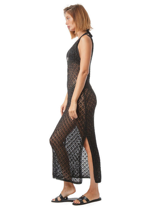 Silia D Women's Beachwear Caftan Black