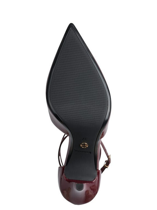 Pumps aus Burgundischem Lackleder