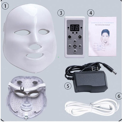 7 Colors 150 LEDs Face Phototherapy Mask 10414