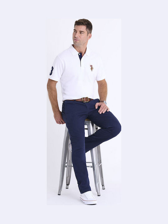 Herren Jeanshosen Slim Gerade Passform Blau